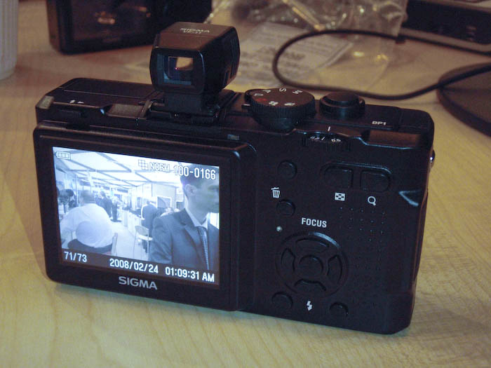 The Sigma DP-1 rear LCD