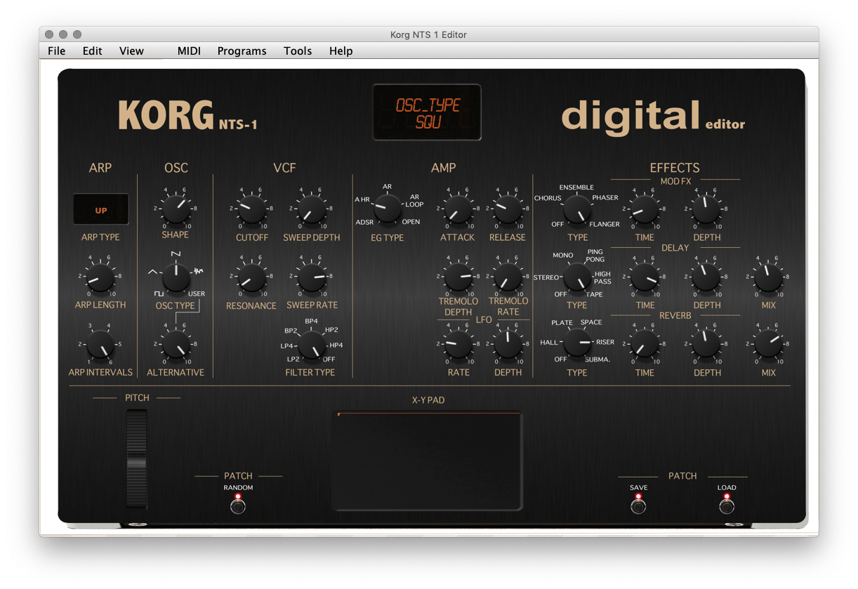 Korg NTS-1 editor by Momo