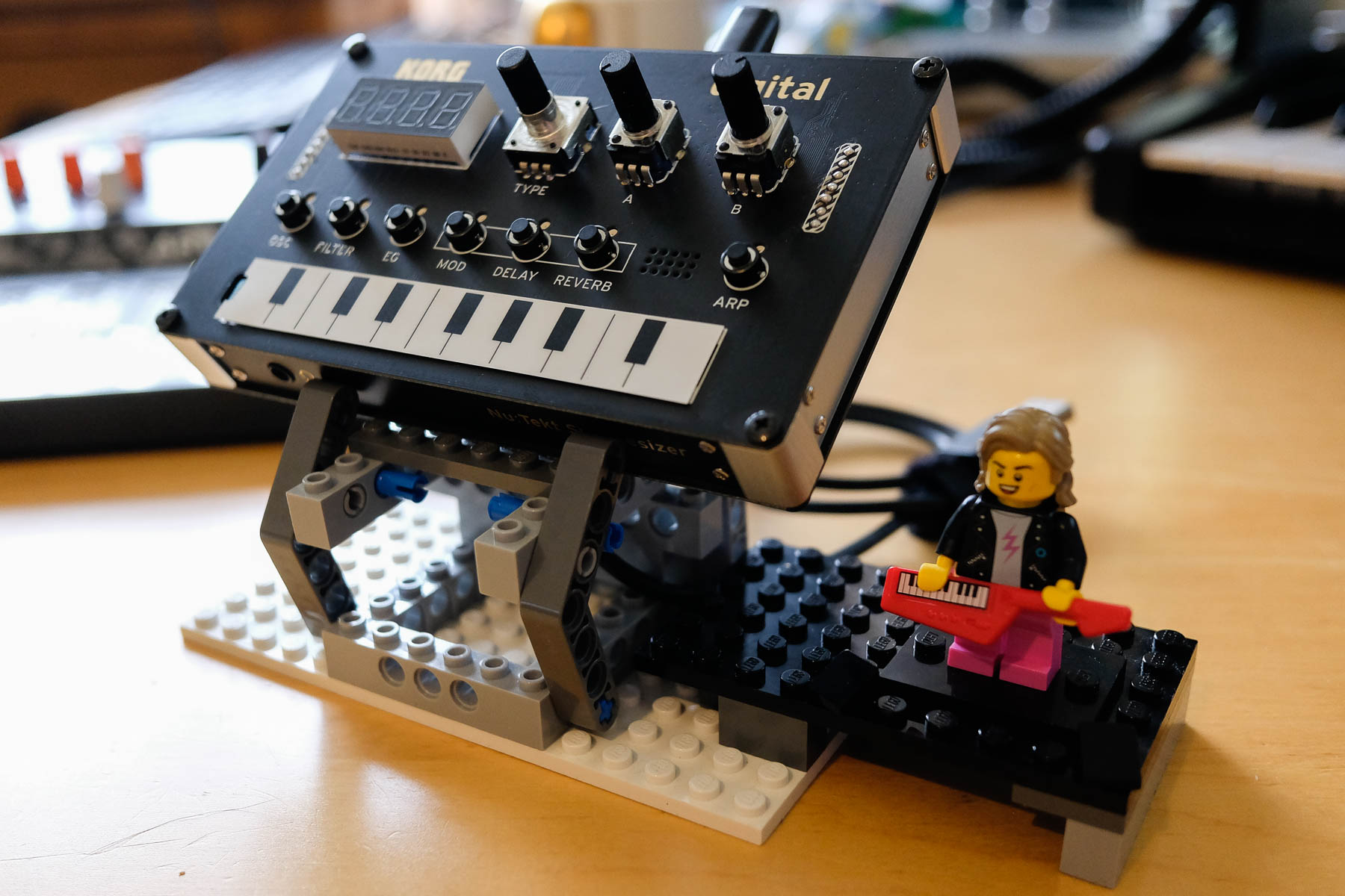 A quick Lego stand for the NTS-1