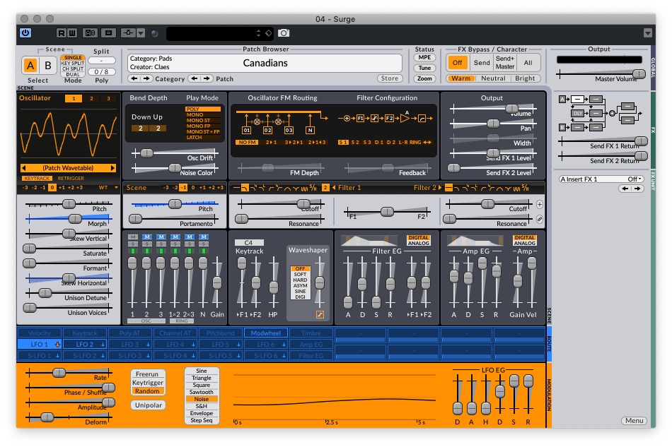 Surge open-source synthesizer